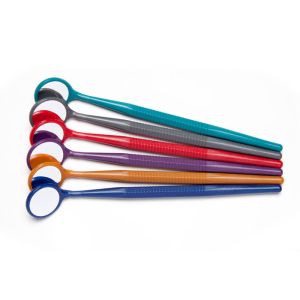 Zirc Crystal HD #5 Thin Grip Jewel Assorted Mouth Mirror (12pk)