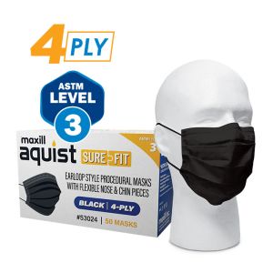 maxill aquist SureFit Earloop Style Procedural Masks with Flexible Nose & Chin Pieces