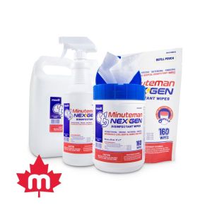 tb Minuteman NEX Gen disinfectant spray refill, tb NEX Gen disinfectant spray, tb Minuteman NEX Gen disinfectant wipes, tb NEX Gen disinfectant wipes refill.