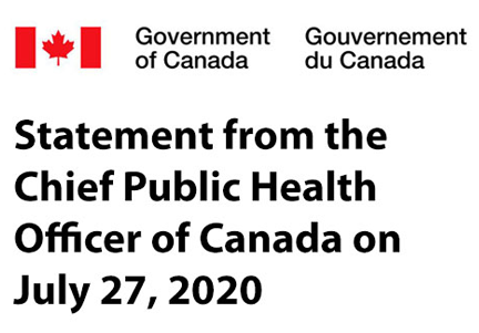Statement from the Chief Public Health Officer of Canada