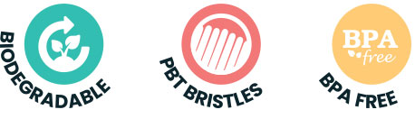 Biodegradable, PBT Bristles, BPA Free