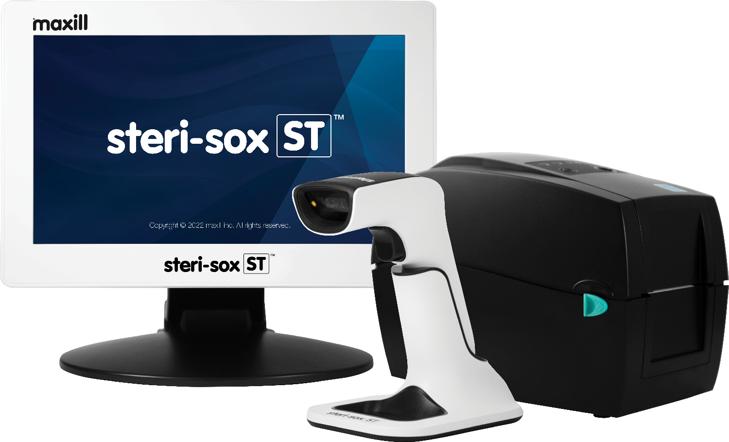 steri-sox ST Kiosk, Printer and Scan Gun